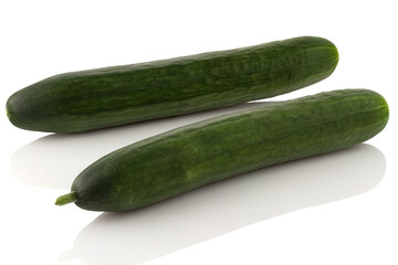 Long green cucumbers