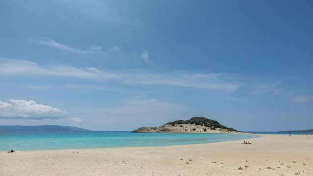 simos beach in Elafonisos greece