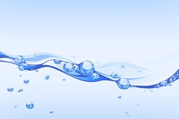 wave water surface. with bubbles.