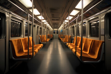 Metro train interior