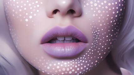 AI Generated photos of makeup arts and lipstick 