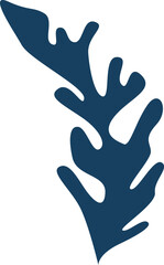 Obraz premium Abstract Leaf Silhouette