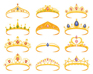 Exquisite Collection Of Regal Tiaras, Adorned With Precious Gemstones And Intricate Designs, Epitomizing Elegance © Anna Syvak
