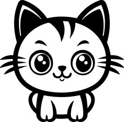 Vector artwork cute cat illustration