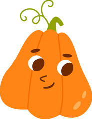 Pumpkin Character Looking