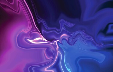 Hand Painted Background With Mixed Liquid Blue Purple Paints. Abstract Fluid Acrylic Painting. Marbled Colorful Abstract Background. Liquid Marble Pattern. Web Design.
