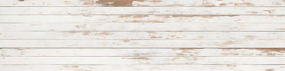 Obraz na płótnie Canvas White wood texture background, top view wooden plank panel. Perfect for a natural or vintage theme. Rustic hardwood planks. Generative AI