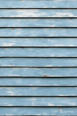 Close-up of an old wooden fence boards with peeling paint. Texture pastel gentle blue background. Perfect for a natural or vintage theme. Rustic hardwood planks. Generative AI
