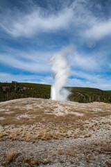 geyser in park national park