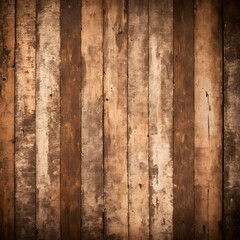 Grunge wood panels. Brown wood colored plank wall texture background. Empty brown wood table background. Mock up for your product display or montage. Generative AI