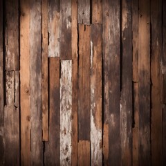 Grunge wood panels. Brown wood colored plank wall texture background. Empty brown wood table background. Mock up for your product display or montage. Generative AI