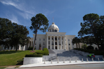 Alabama state capitol building in Montgomery, Alabama.