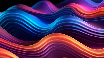 A colorful abstract background with flowing wavy lines