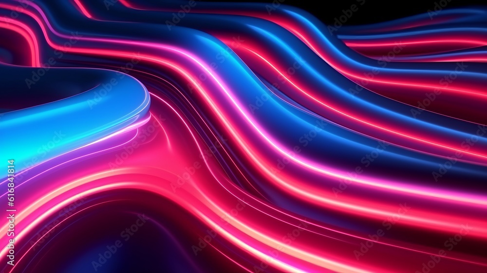 Aufkleber a vibrant abstract background with flowing waves of colors