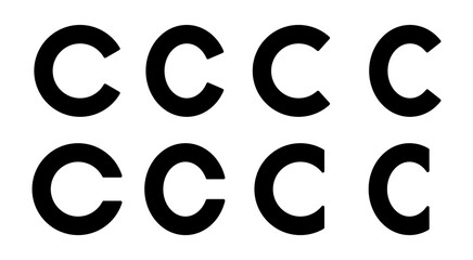 Fototapeta premium Copyright icon set illustration. copyright sign and symbol