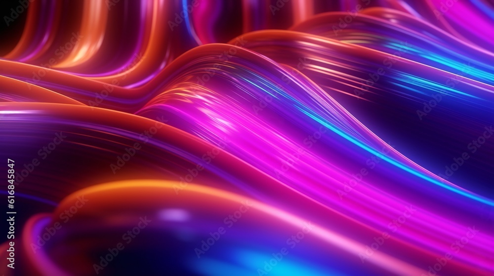 Aufkleber a vibrant abstract background with flowing lines and curves