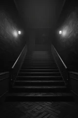 Foto op Canvas 暗い階段,Generative AI AI画像 © beeboys
