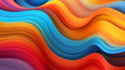 A colorful abstract background with flowing waves and lines