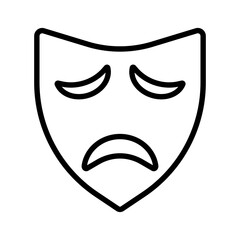 Tragedy masks symbol