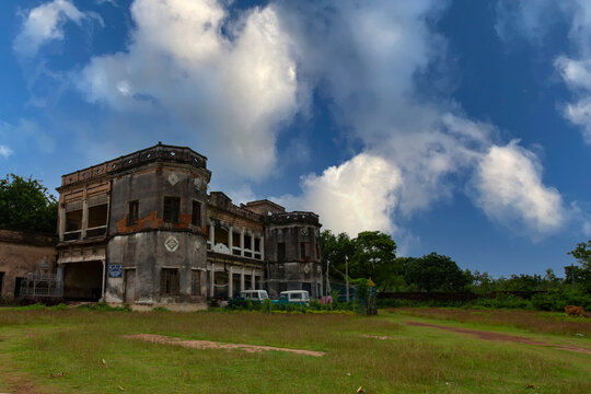 An old ruin historic beautiful Chilkigarh Jamindar's house at Jhargram, West Bengal.