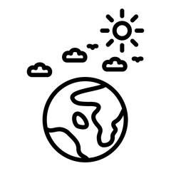 summer icon logo design template vector illustration