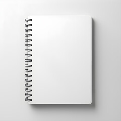 isolated blank notebook. 3d mockup design.