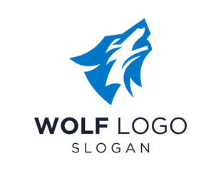 Logo design about Wolf on a white background. made using the CorelDraw application.