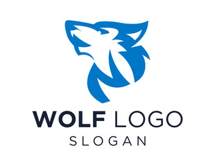 Logo design about Wolf on a white background. made using the CorelDraw application.