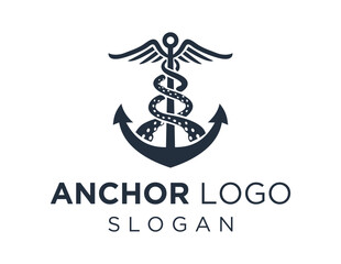 Logo design about Anchor on a white background. made using the CorelDraw application.