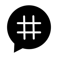 hashtag icon. popular message microblogging. Vector illustration. stock image.