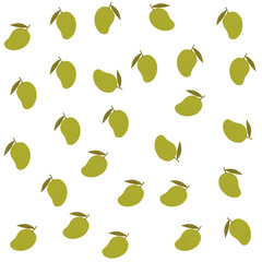 Mango Tropical Fruit Illustration Vector