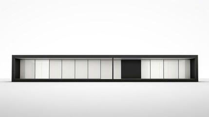 Mobile office buildings or container site office for construction site. Shipping container. Portable house and office cabins,Generative AI illustration