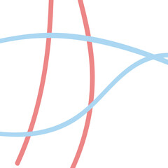 Pastel red and blue grid lines background 