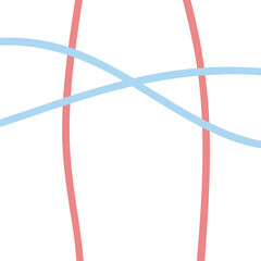 Pastel red and blue grid lines background 