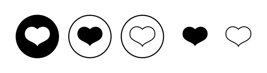 Heart icons set. Heart vector icon. Like icon vector. Love