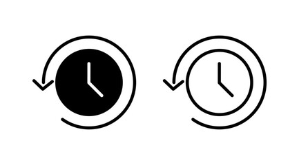 History icon vector. redo history icon