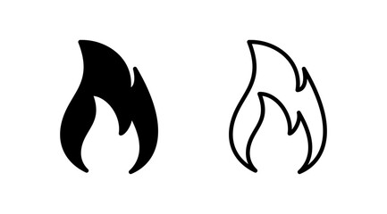 Fire icon vector. fire flame icon