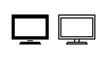 Computer icon vector. computer monitor icon.