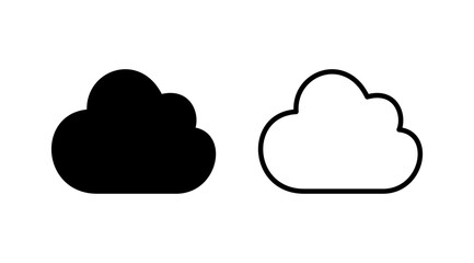 Cloud icon vector. cloud data. cloud services