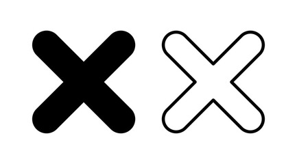 Obraz premium Close vector icon. Delete icon. remove, cancel, exit symbol.