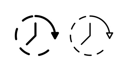 Clock icon. Time icon vector. Clock icon in trendy flat style isolated