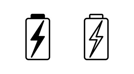 Obraz premium Battery icon vector. Battery charge indicator icon.
