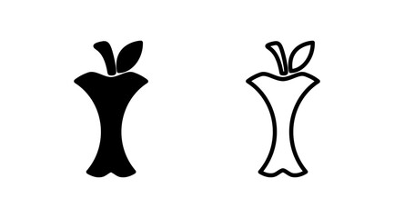 Apple icon vector. apple symbol