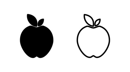 Apple icon vector. apple symbol