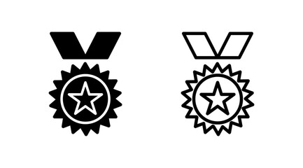 Achieve icon vector. medal icon vector. award. Certificate. approved