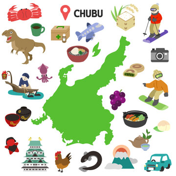 中部地方　観光セット