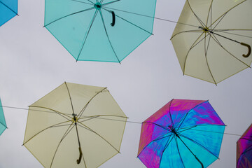 雨傘のディスプレイ