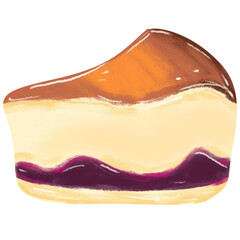 Obraz premium Blueberry Cheesecake