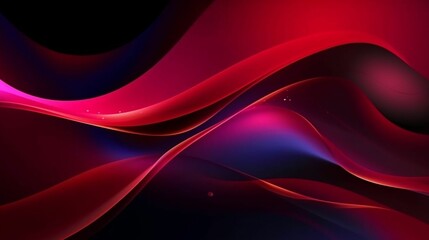 Dynamic 3D abstract background: dark red wave with modern fluid shape concept