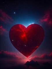 heart in the night sky, Generative Ai
